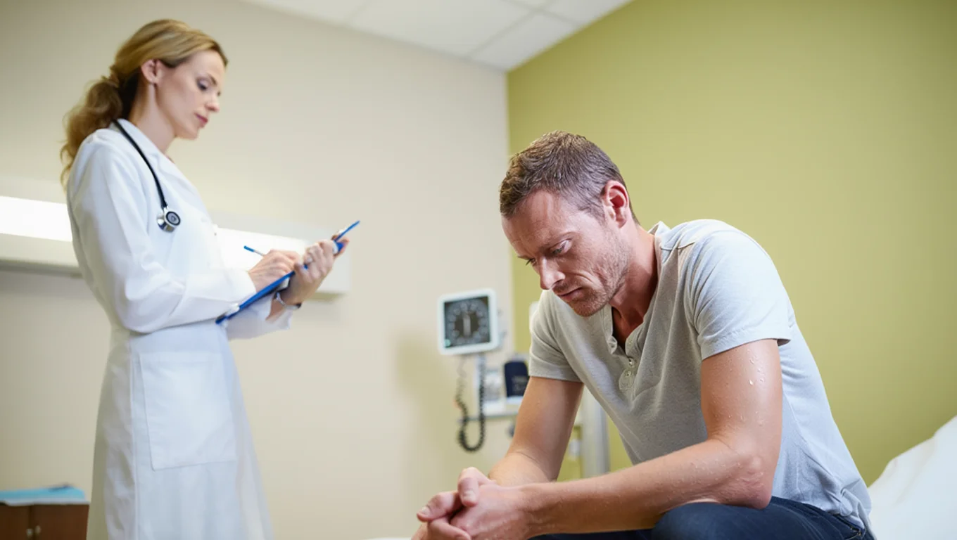 Мужчина в клинике